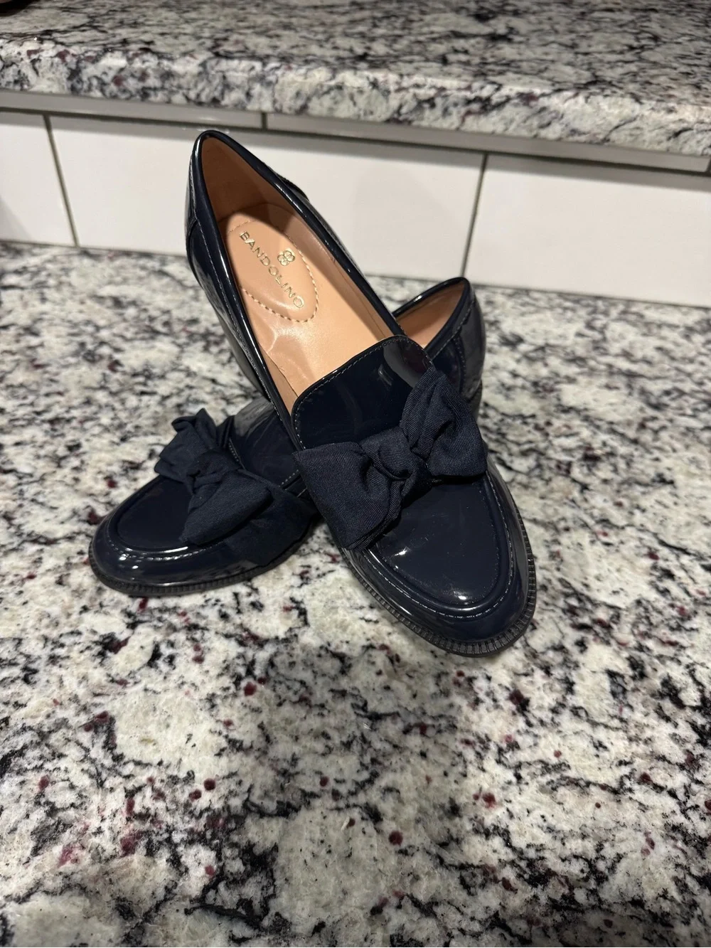 Bandolino women's bow block-heel loafers, specifically in the 